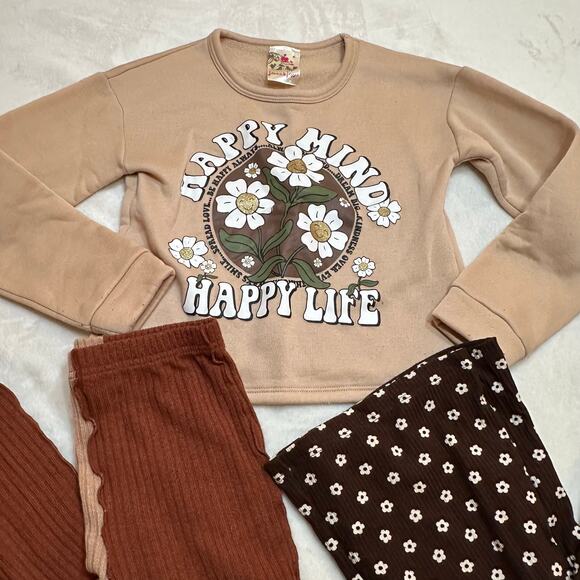 Girl's Neutral Floral Outfit sz 10 Girl's Bundle - Picture 2 of 8